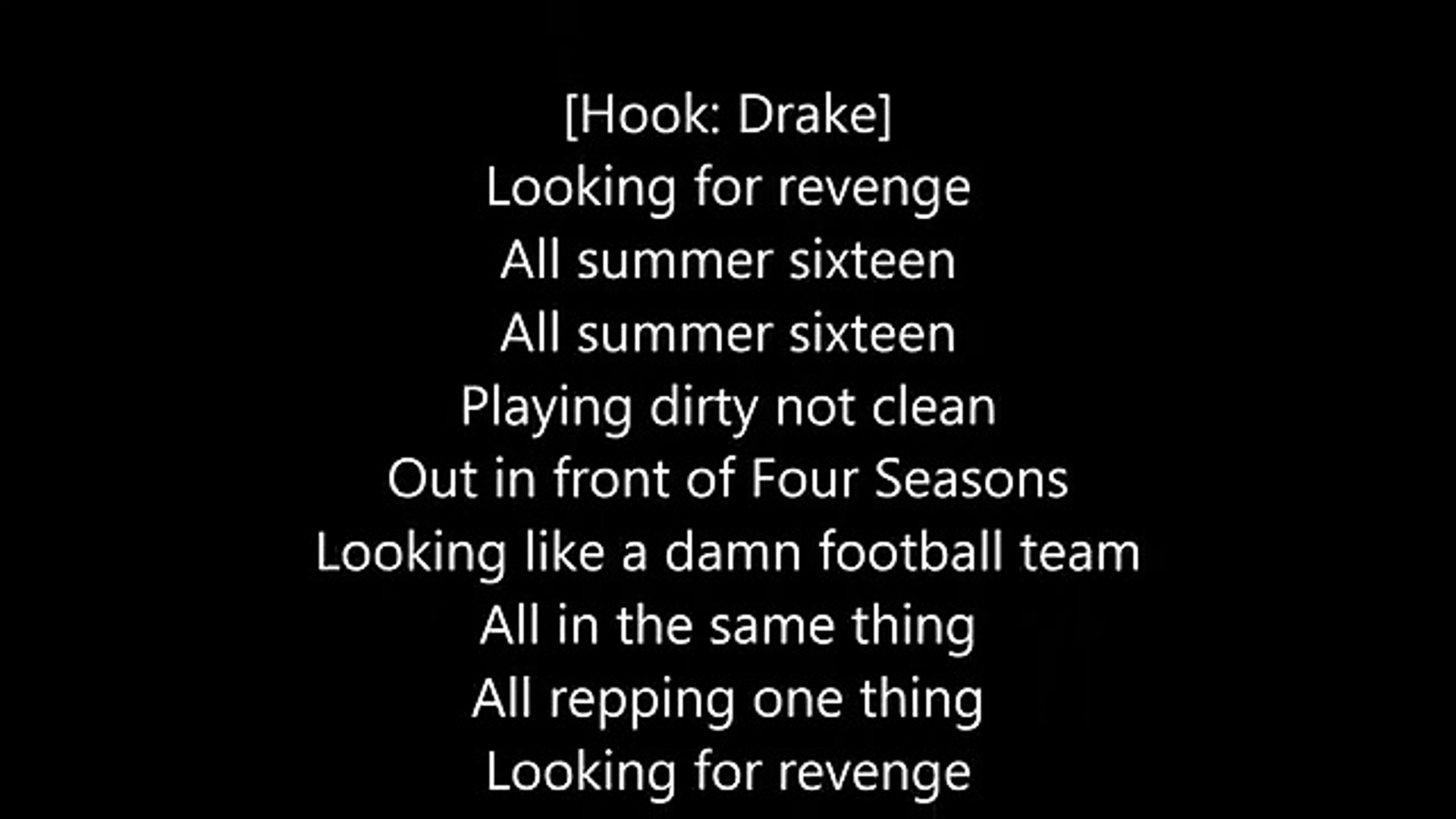 Drake Rap Lyrics