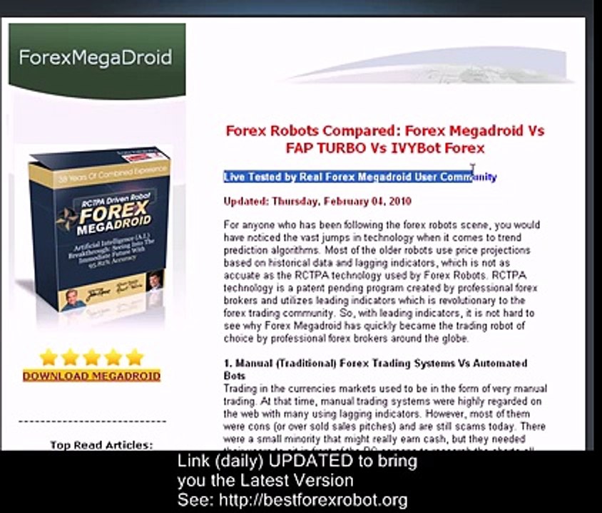 Forex Megadroid Results - Best Forex Trading Robot with Trading Results!