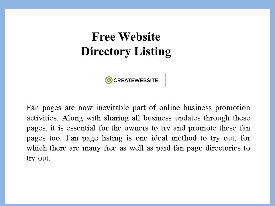 10 Reasons Why You Should Do Fan Page Listing