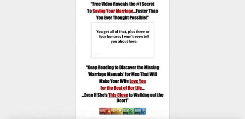 Your Marriage Savior System   Savemarriagecentral com