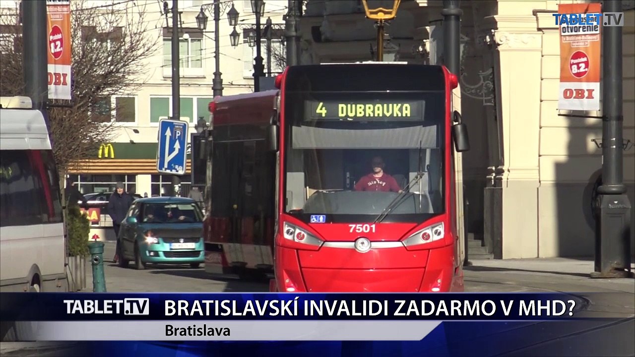 Hendikepovaným v bratislavskej MHD možno vrátia stopercentnú zľavu 