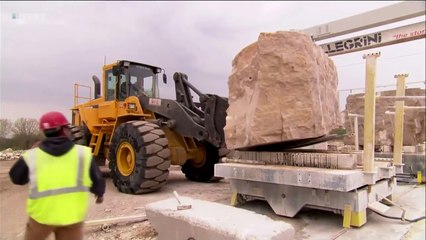 Как изготавливают известняковые плиты для отделки -