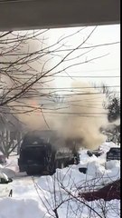Garbage Truck Explodes in Neighborhood
