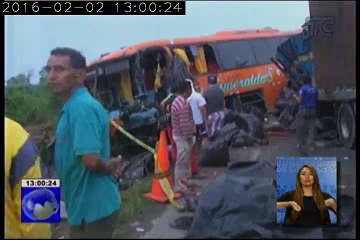 Accidente en la vía Santo Domingo - Quevedo