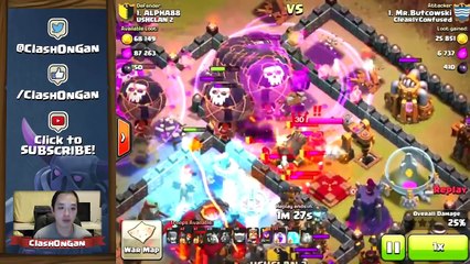Clash Of Clans POISON SPELL STRATEGY _ How To Use New Poison Dark Spell