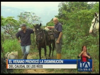 El verano provocó la disminución del caudal de ríos en el Oriente