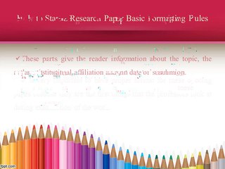How to Start a Research Paper Basic Formatting