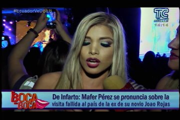 Mafer Pérez se pronuncia sobre la visita fallida al país de la ex de su novio Joao Rojas