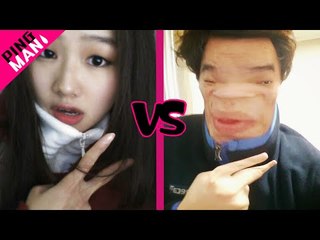 [핑맨] POWER 알까기 [ 24살 김다혜 vs 21살 박찬우 ] 최후의 승자는?