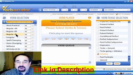 Verbarrator Review - Spanish Verb Conjugation Software