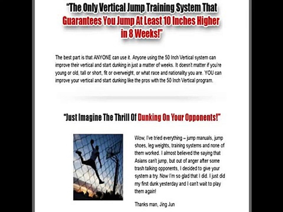 50 Inch Vertical - Secrets To Jumping Higher - Basketball
