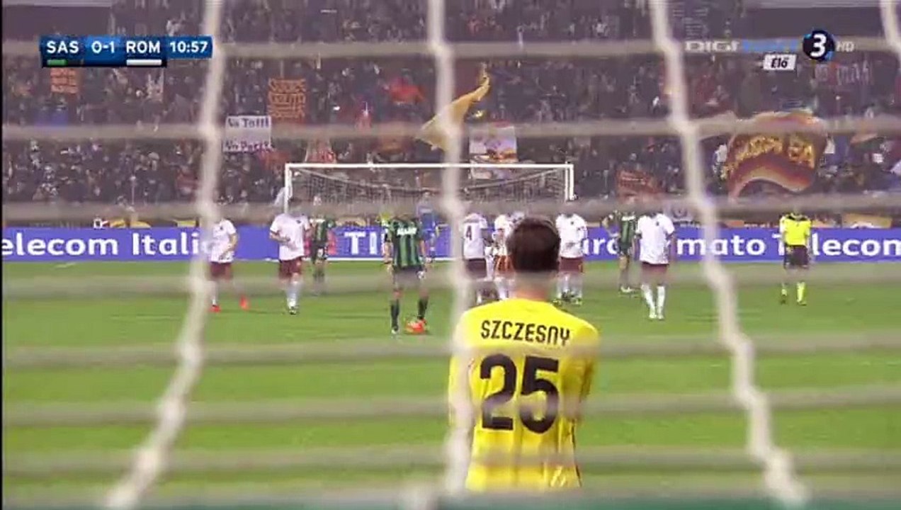 Mohamed Salah Goal HD - Sassuolo 0-1 AS Roma - 02-01-2016