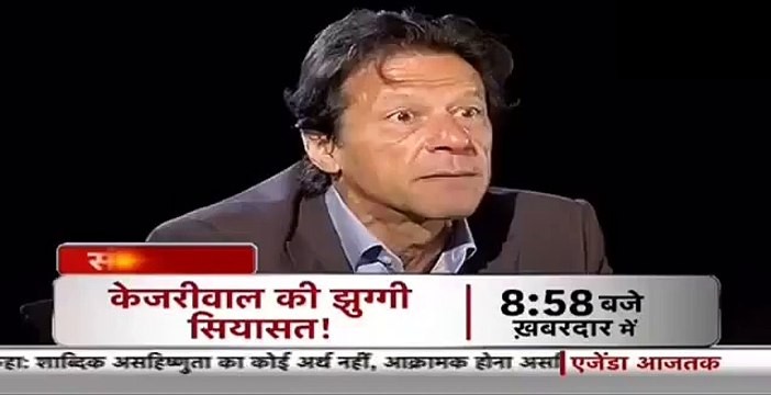 Superb Reply of Imran Khan to Indian Anchor on Hafiz Saeed