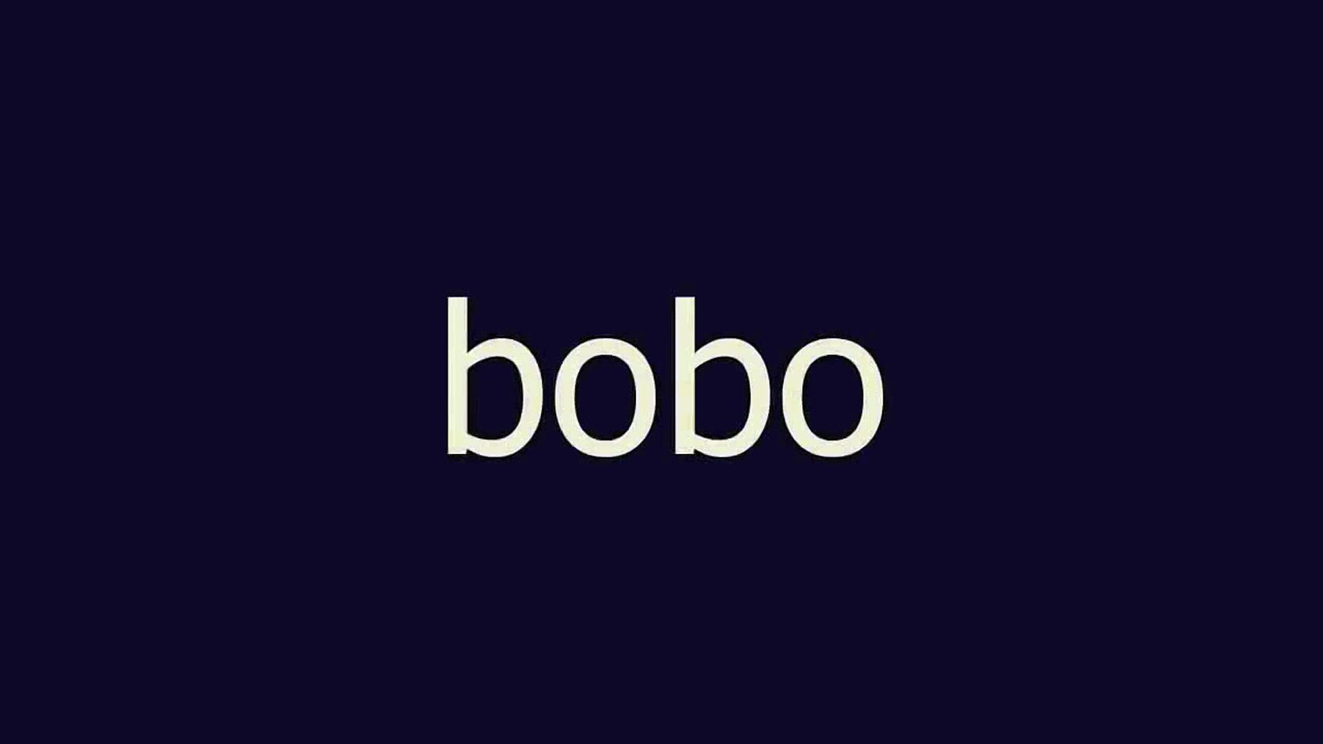 bobo meaning and pronunciation