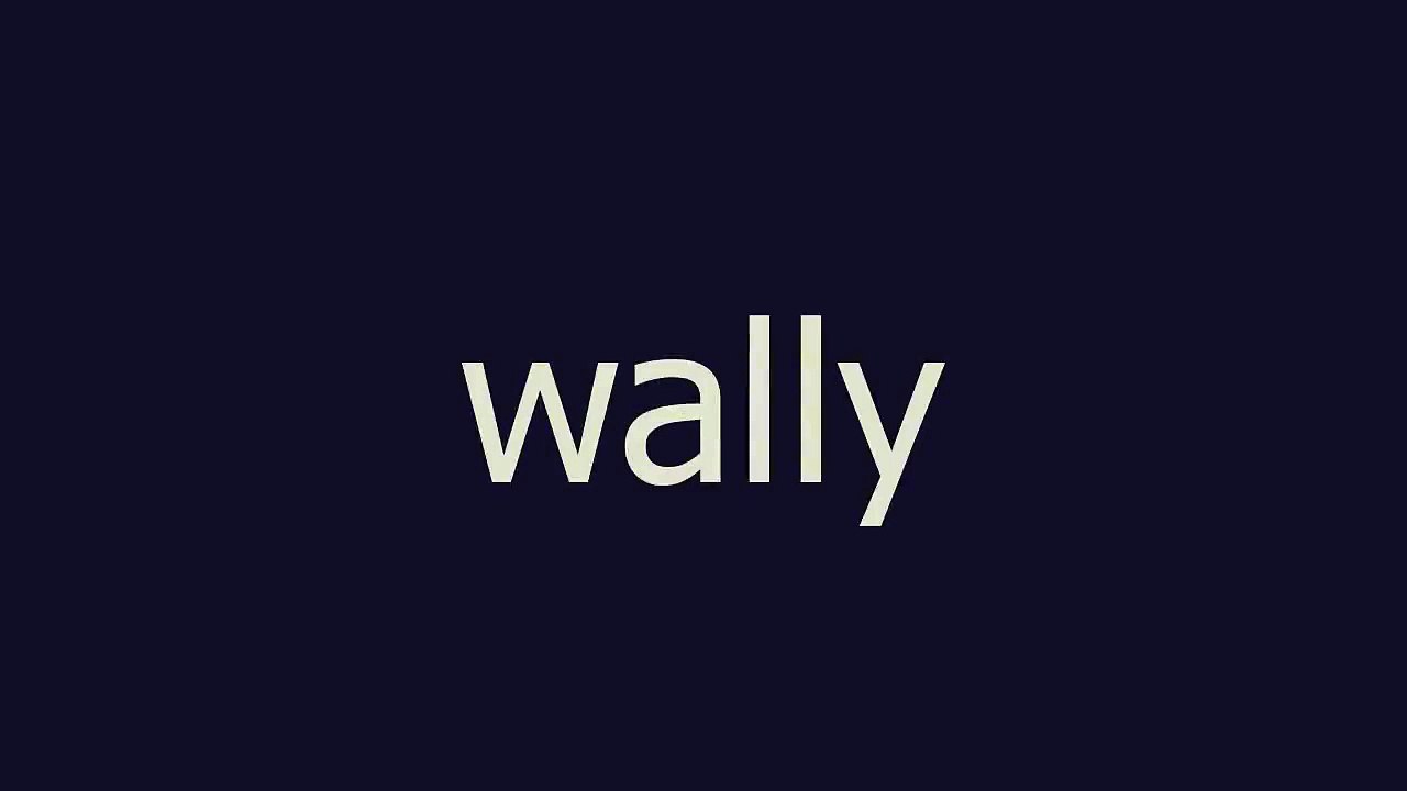 wally meaning and pronunciation video Dailymotion
