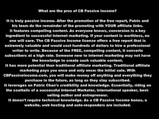 CB Passive Income Scam - CB Passive Income Really Good?