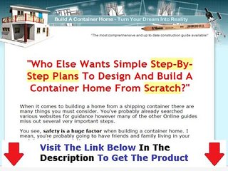 Build A Container Home Honest Review Bonus + Discount