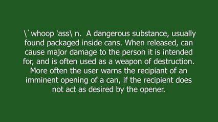 whoop ass meaning and pronunciation