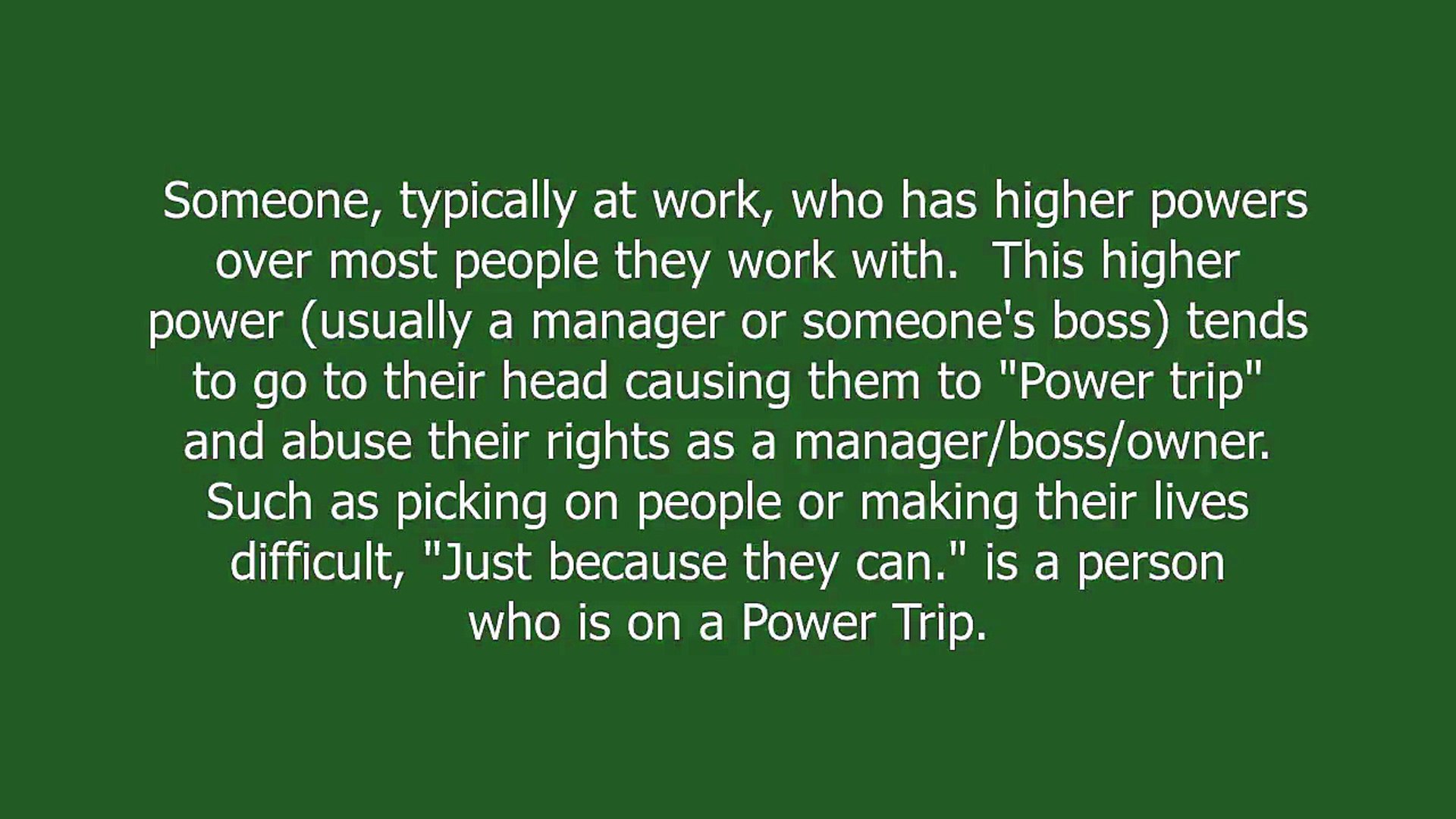 power trip meaning and pronunciation - video Dailymotion