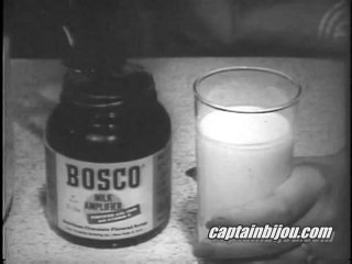 1950s BOSCO CHOCOLATE SYRUP COMMERCIAL - VIRGINIA GRAHAME