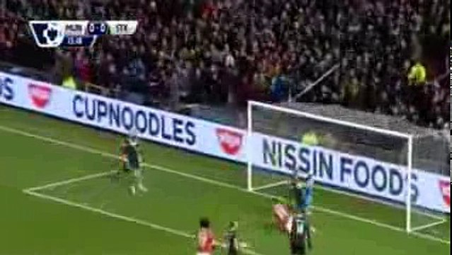 اهداف مباراة مانشستر يونايتد وستوك سيتي 3-0 الدوري الإنجليزي