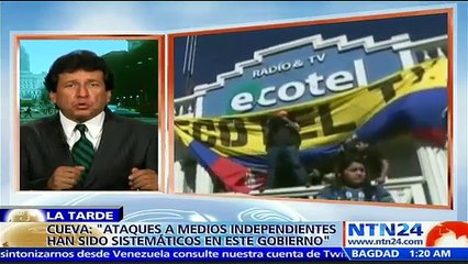 Director de Ecotel Tv señala en NTN24 que en Ecuador hay "falta de garantías para ejercer el periodismo con libertad"