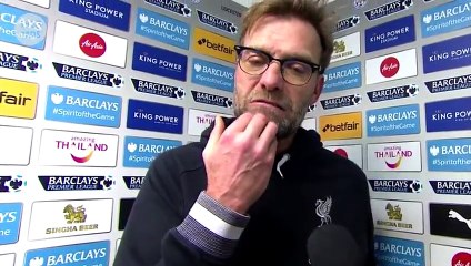 Jurgen Klopp's post-match reaction - Leicester 2-0 Liverpool -
