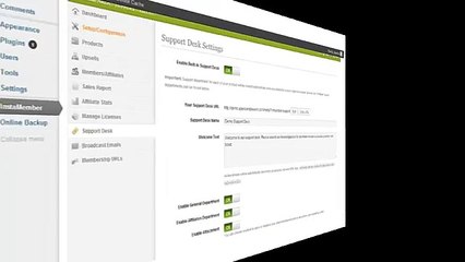 InstaMember | Setting Up Support Desk Options