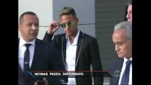 Neymar presta depoimento sobre polêmica transferência para o Barcelona