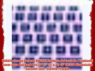 MiNGFi alem?n German QWERTZ Cubierta del teclado / Keyboard Cover para MacBook Pro 13 15 17