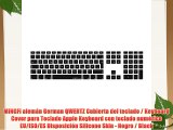 MiNGFi alem?n German QWERTZ Cubierta del teclado / Keyboard Cover para Teclado Apple Keyboard