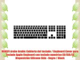 MiNGFi ?rabe Arabic Cubierta del teclado / Keyboard Cover para Teclado Apple Keyboard con teclado