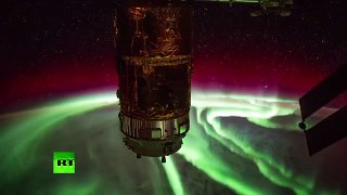 A couper le souffle : des aurores boréales capturées par l’ISS