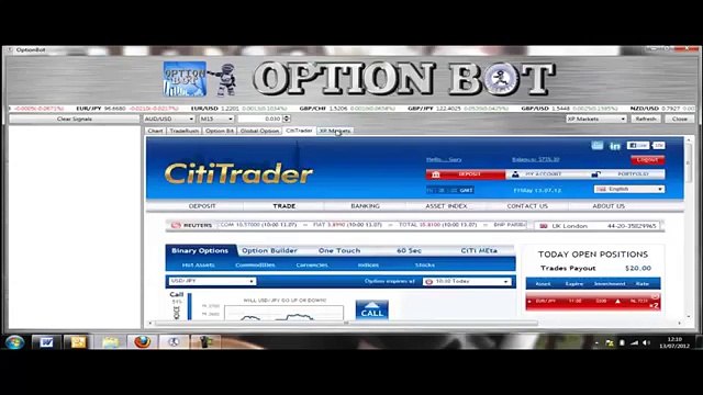 FREE Option Bot Software: How Make $1622 in the next 45 minutes !