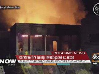 Carefree fire being investigated as arson