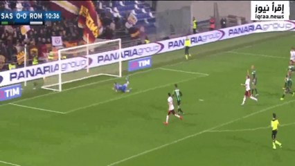 اهداف مباراة روما وساسولو 2-0 الثلاثاء 2-2-2016 الدوري الايطالي