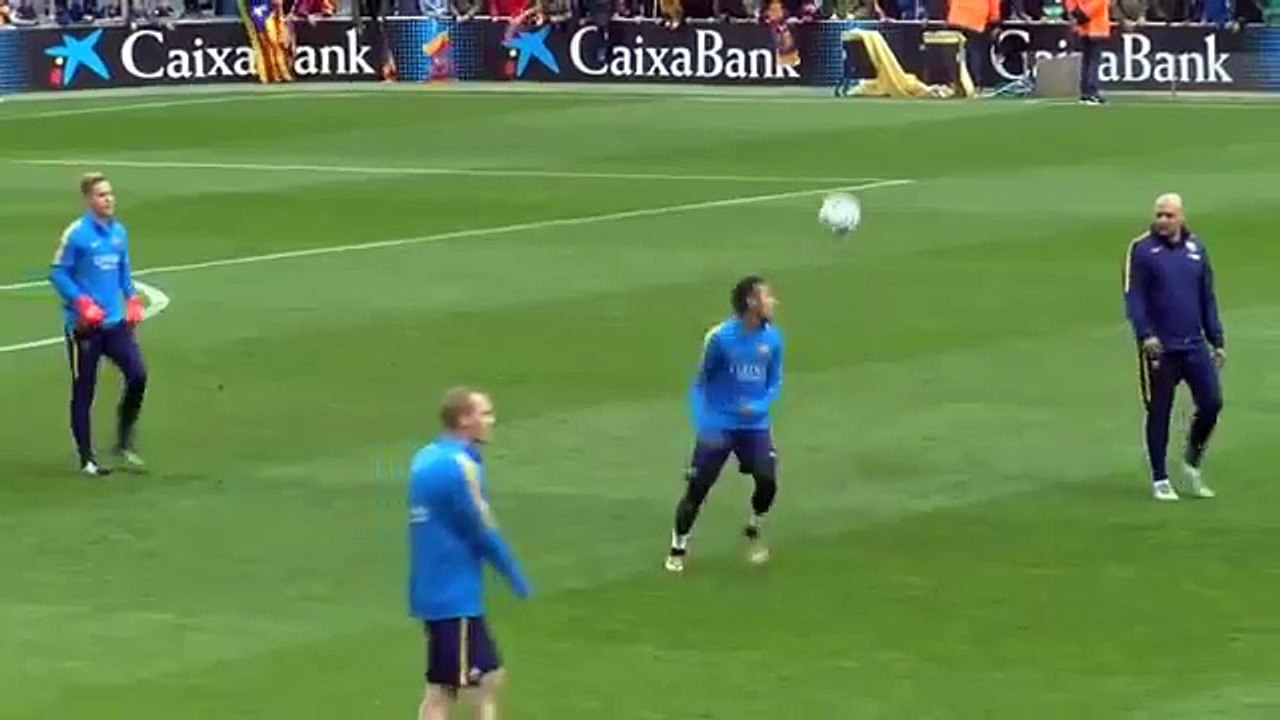 Neymar freestyle in barca training session- fantastic!