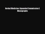 [PDF Download] Herbal Medicine: Expanded Commission E Monographs [Read] Full Ebook