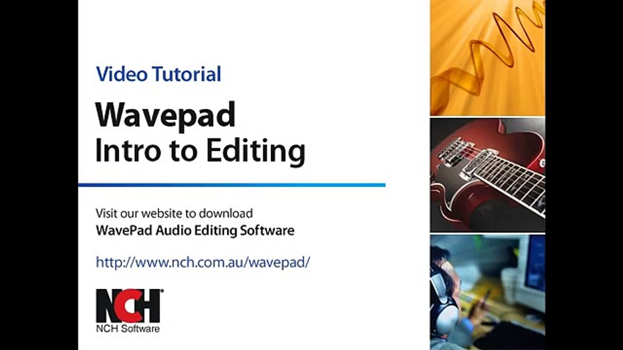 WavePad Audio Editing Software | Intro to Editing
