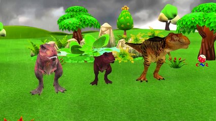 Dinosaurs Cartoons for Children Finger Family Rhymes | Godzilla Finger Family Nursery Rhym