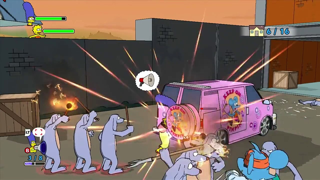 The Simpsons Game [Xbox 360] - Walkthrough | Grand Theft Scratchy | #14 [Full HD]