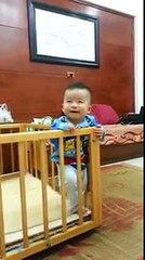 Funny cute baby 3 months old