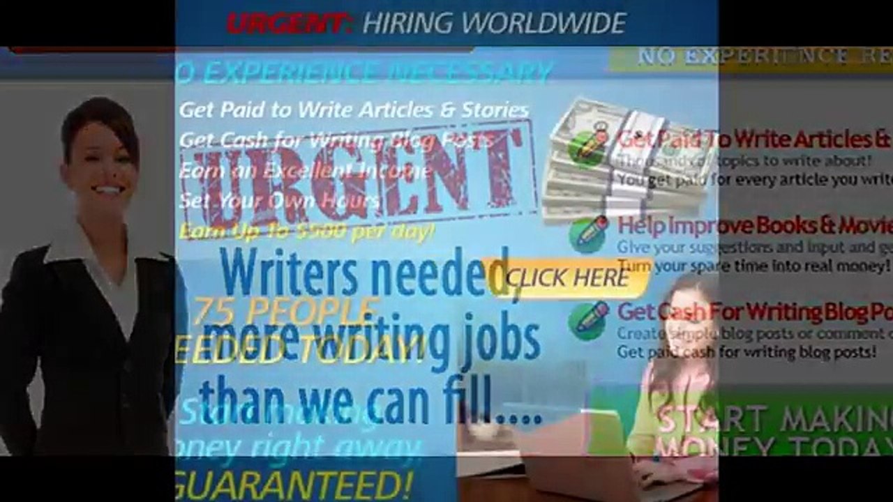 Real Writing Jobs.Writers needed worldwide. Lim...