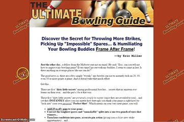 The Ultimate Bowling Guide By Eric Miller  Review - Scam or Legit?