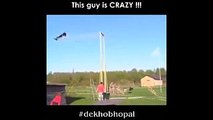 This guy is CRAZY !!! ㋛ Do you wanna try this __