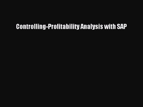 (PDF Download) Controlling-Profitability Analysis with SAP PDF