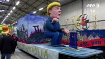 Political floats ready for Cologne parade