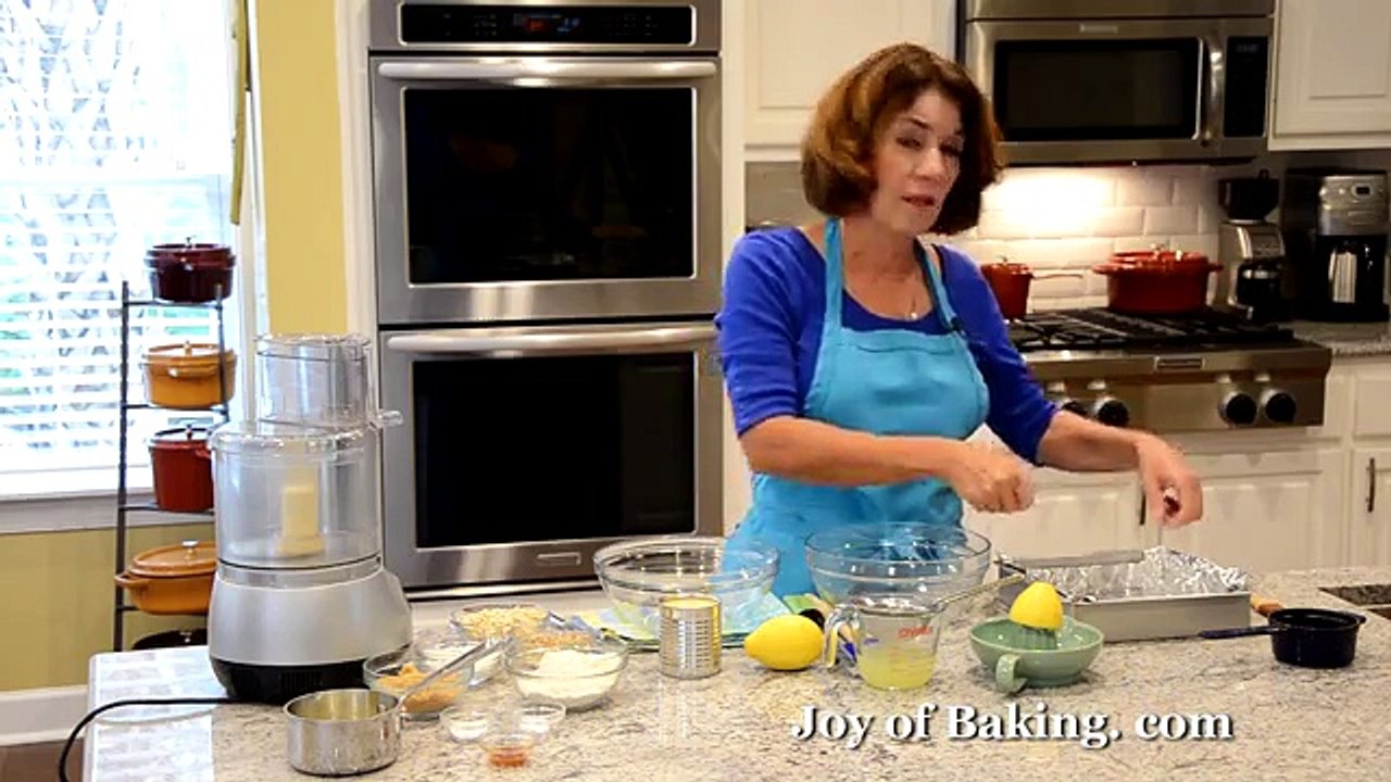 Oatmeal Lemon Bars Recipe Demonstration