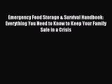 (PDF Download) Emergency Food Storage & Survival Handbook: Everything You Need to Know to Keep