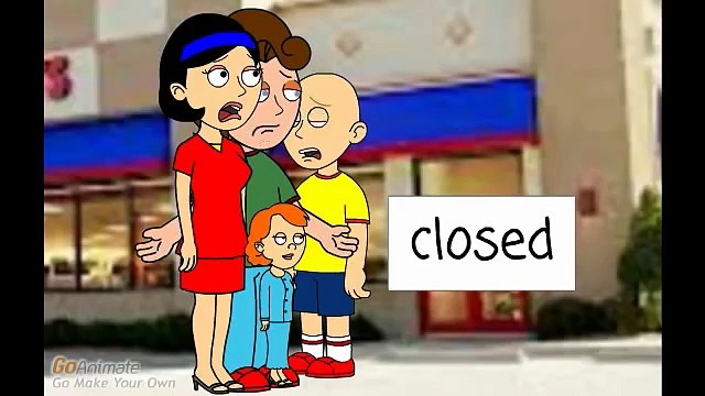 Caillou caillou misbehaves at chuck-e-cheeses again Caillou 2014